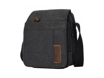 Troop London TRP0220 Unisex brašna přes rameno - Černá Troop London TRP0220 Unisex brašna přes rameno - Černá