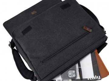 Troop London TRP0240 Rozšířitelná taška na notebook 15,6 - Černá