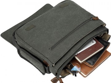 Troop London TRP0240 Rozšířitelná taška na notebook 15,6 - Zelená