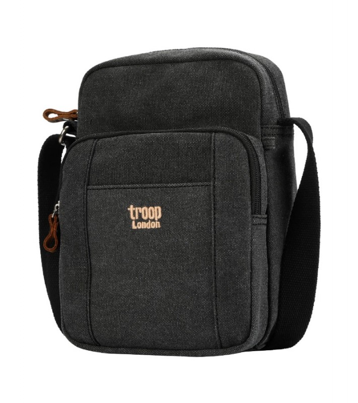 Troop London TRP0370 Unisex taška přes rameno - Černá Troop London TRP0370 Unisex taška přes rameno - Černá