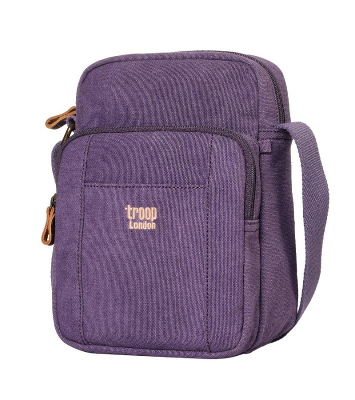 Troop London TRP0370 Unisex taška přes rameno - Fialová Troop London TRP0370 Unisex taška přes rameno - Fialová