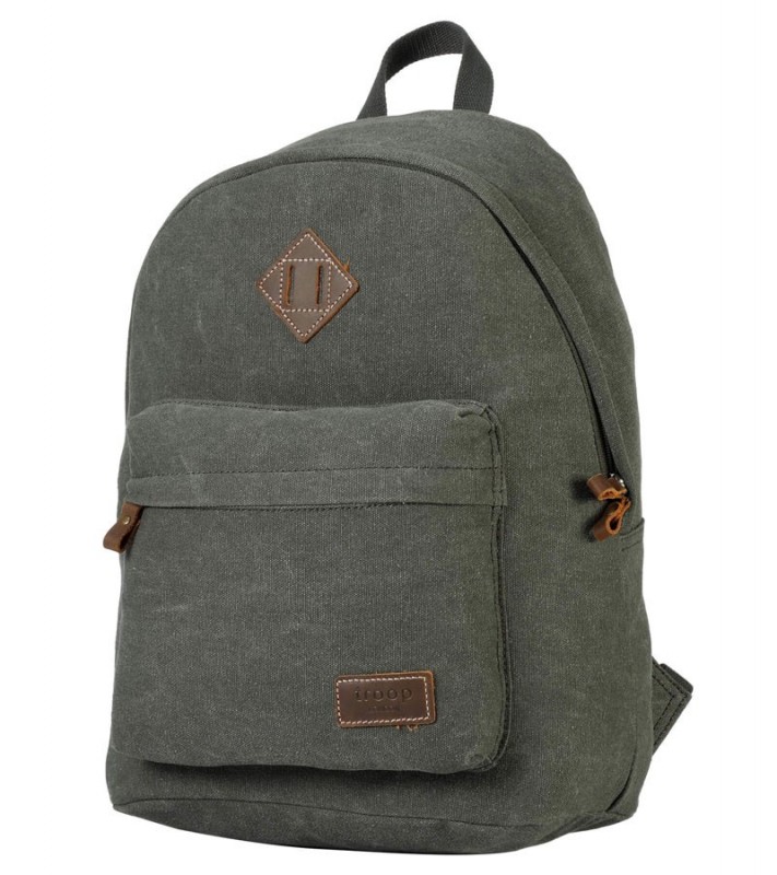 Troop London TRP0384 Školní batoh klasického vzhledu - Zelený Troop London TRP0384 Školní batoh klasického vzhledu - Zelený