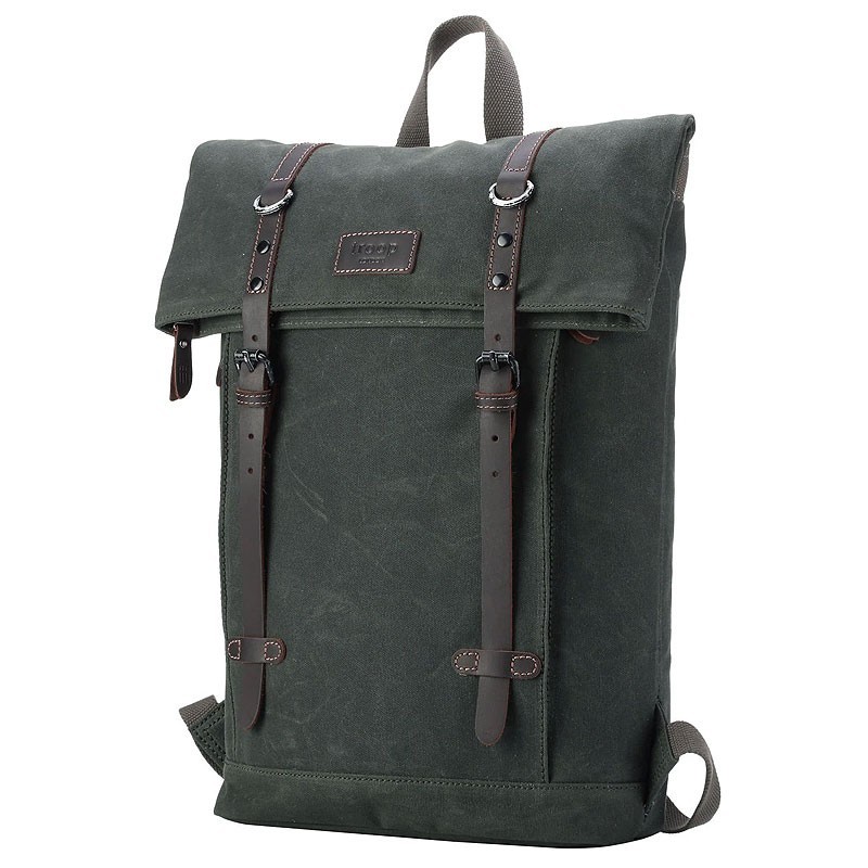Troop London TRP0425 Batoh s klopou, NTB 15,6 - Zelený Troop London TRP0425 Batoh s klopou, NTB 15,6 - Zelený