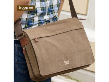 Troop London TRP0240 Rozšířitelná taška na notebook 15,6 - Brown