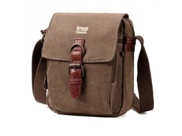 Troop London TRP0212 Unisex taška přes rameno - Brown