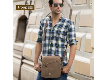 Troop London TRP0239 Rozšířitelná menší taška přes rameno - Khaki