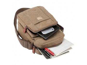 Troop London TRP0370 Unisex taška přes rameno - Brown