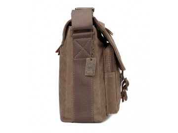 Troop London TRP0270 Vintage větší taška přes rameno - Brown