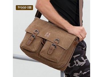 Troop London TRP0422 Klasická brašna přes rameno - Brown