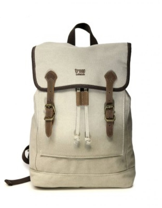 Troop London TRP0411 Větší stylový batoh - Washed Stone