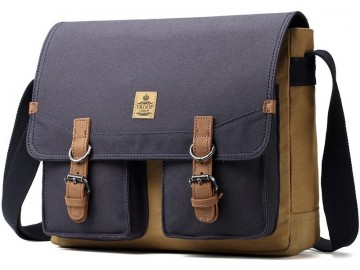 Troop London TRP0418 Klasická brašna přes rameno - Navy/Camel