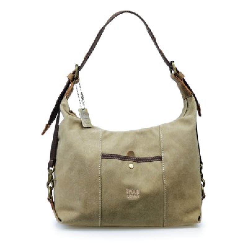 Troop London TRP0413 Taška přes rameno - Washed Beige