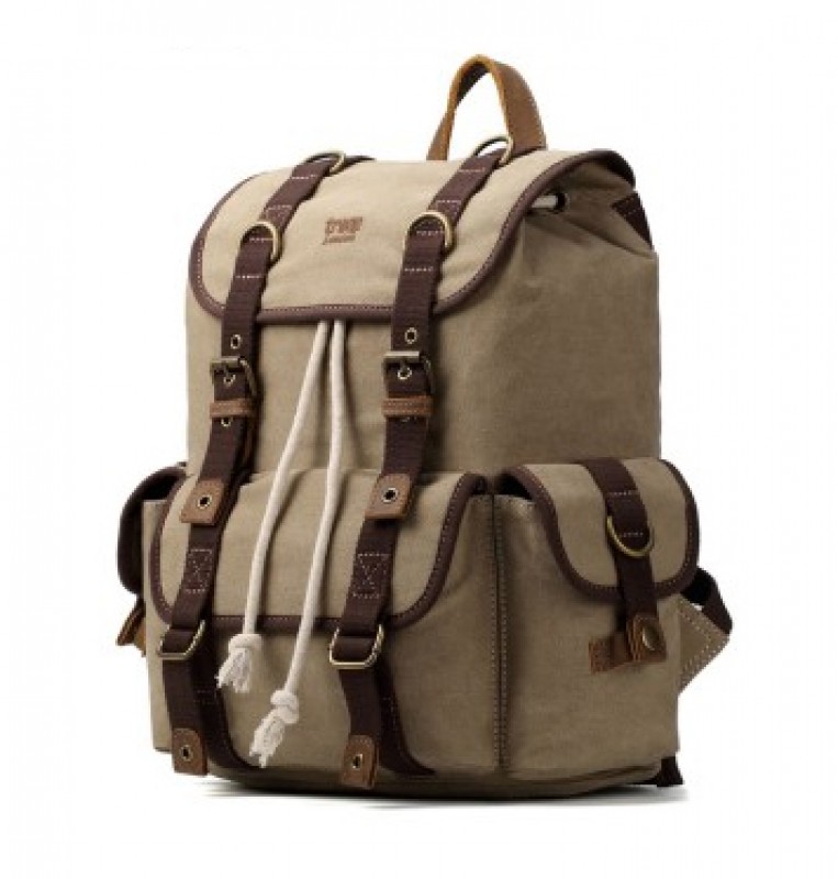 Troop London TRP0414 Velký batoh - Washed Beige
