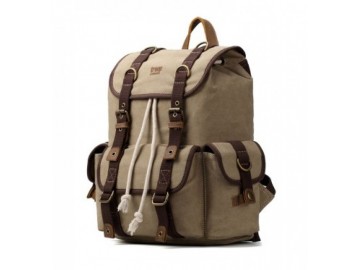 Troop London TRP0414 Velký batoh - Washed Beige