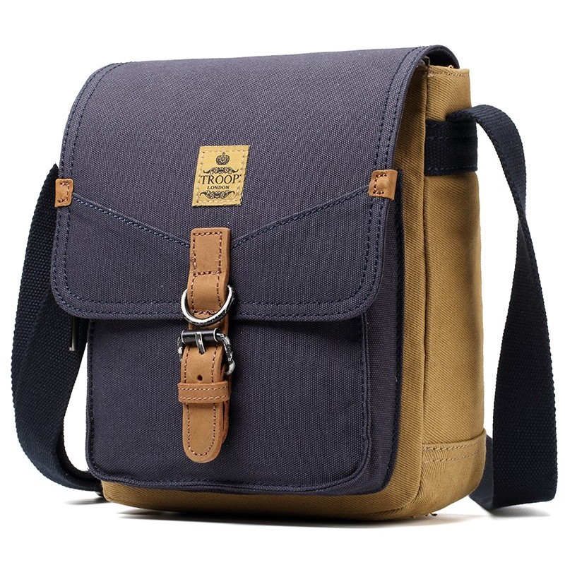 Troop London TRP0416 Brašnička přes rameno - Navy/Camel