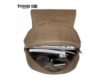 Troop London TRP0423 Batoh s ochranou pro NTB až 15,6 - Brown