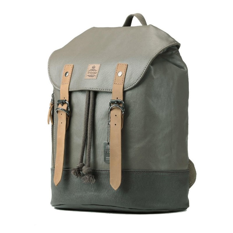Troop London TRP0448 Větší stylový batoh - Olive