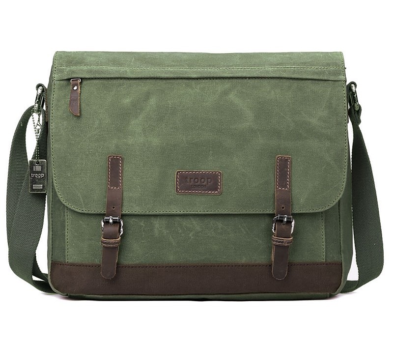 Troop London TRP0447 Brašna na notebook 16,5 - Olive