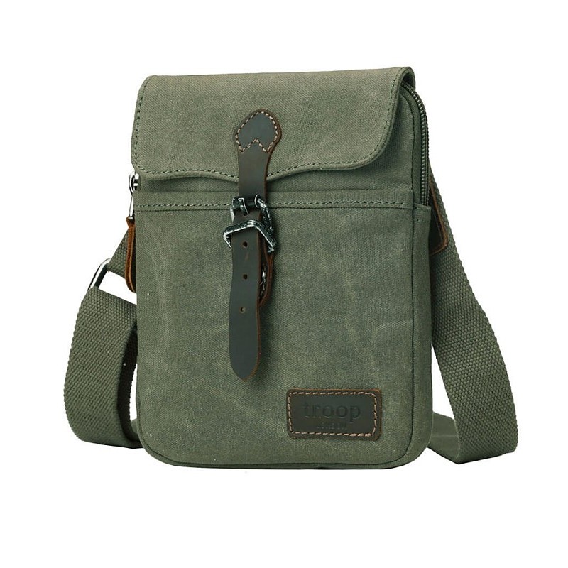 Troop London TRP0435 Ultra tenká taštička - Olive