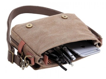 Troop London TRP0111 Rozšířitelná brašnička přes rameno - Brown