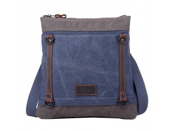 Troop London TRP0467 Jednoduchá dámská taška - Blue/ Grey