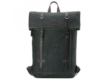 Troop London TRP0425 Batoh s klopou na notebook 13 - Dark Green