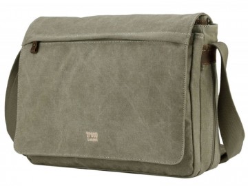 Troop London TRP0371 Brašna na notebook 17 - Khaki