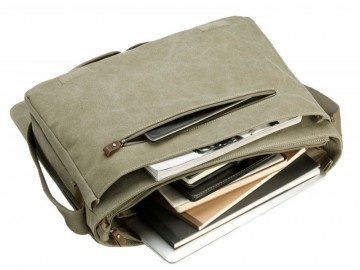 Troop London TRP0371 Brašna na notebook 17 - Khaki