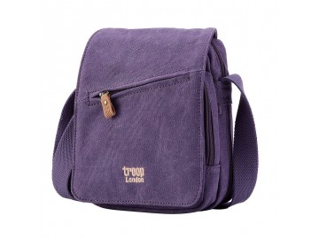 Troop London TRP0239 Rozšířitelná menší taška přes rameno - Purple