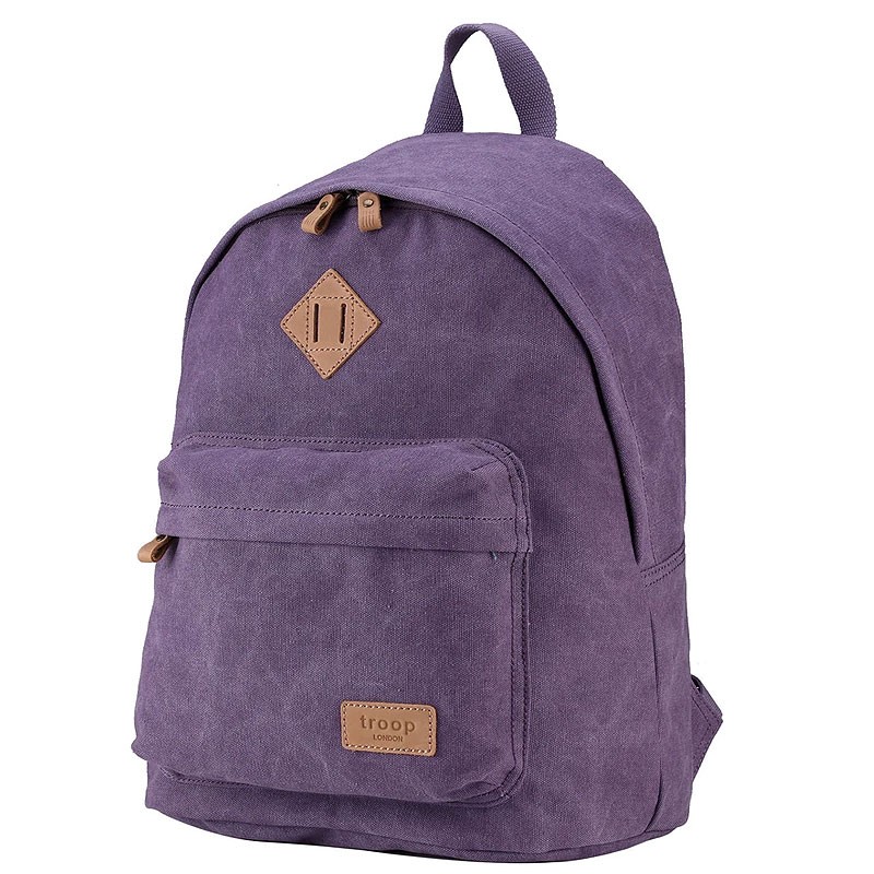 Troop London TRP0384 Školní batoh klasického vzhledu - Purple