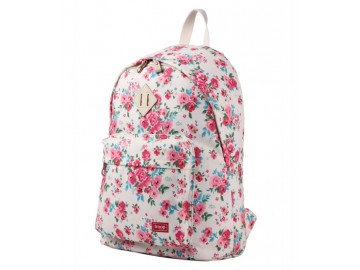 Troop London TRP0384 Školní batoh klasického vzhledu - Beige Floral