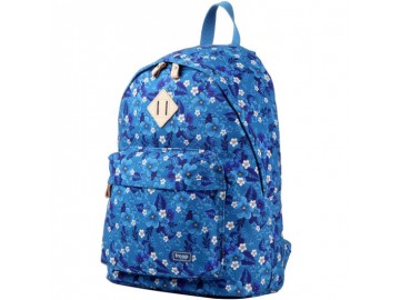 Troop London TRP0384 Školní batoh klasického vzhledu - Blue Floral