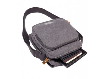 Troop London TRP0239 Rozšířitelná menší taška přes rameno - Black