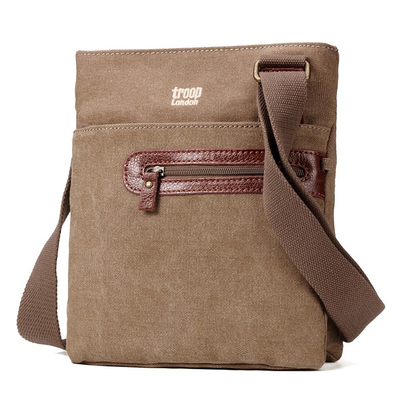 Troop London TRP0227 Unisex brašna přes rameno - Brown